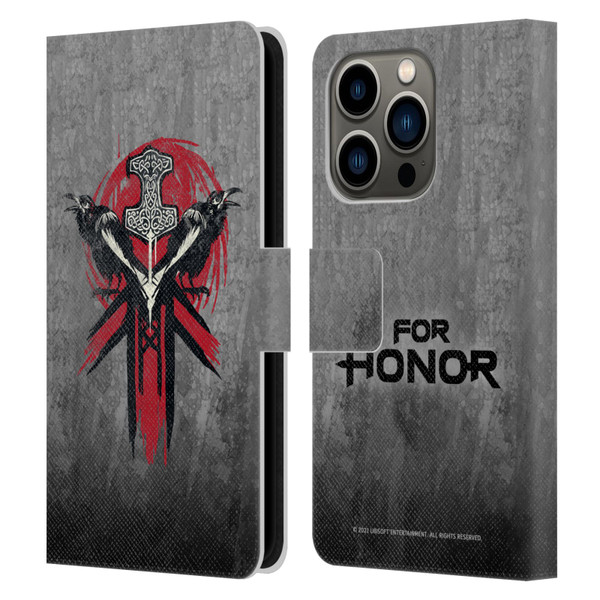 For Honor Icons Viking Leather Book Wallet Case Cover For Apple iPhone 14 Pro