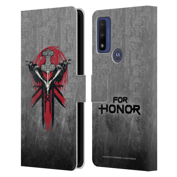 For Honor Icons Viking Leather Book Wallet Case Cover For Motorola G Pure