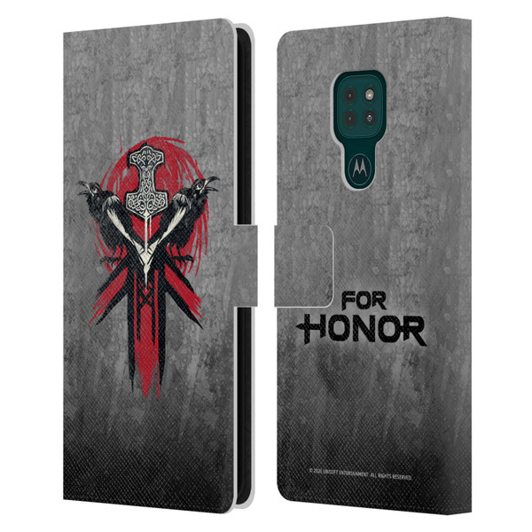 For Honor Icons Viking Leather Book Wallet Case Cover For Motorola Moto G9 Play