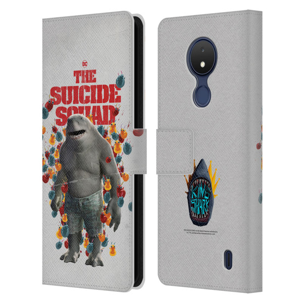 The Suicide Squad 2021 Character Poster King Shark Leather Book Wallet Case Cover For Nokia C21