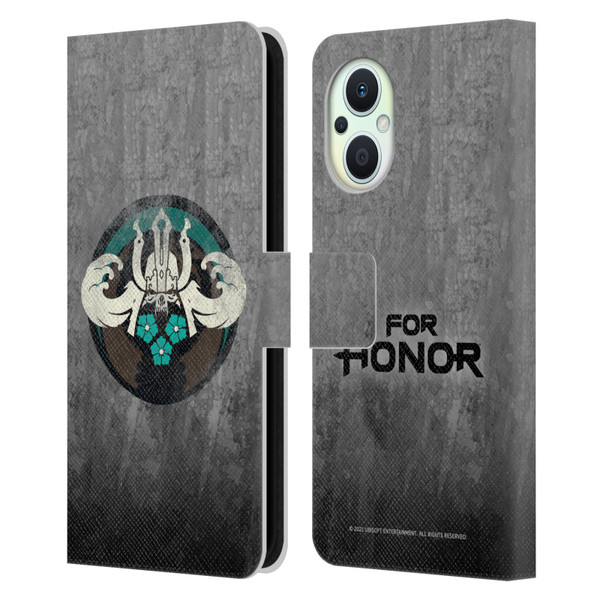For Honor Icons Samurai Leather Book Wallet Case Cover For OPPO Reno8 Lite