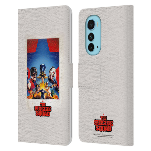 The Suicide Squad 2021 Character Poster Group Leather Book Wallet Case Cover For Motorola Edge (2022)