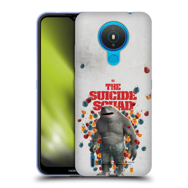 The Suicide Squad 2021 Character Poster King Shark Soft Gel Case for Nokia 1.4