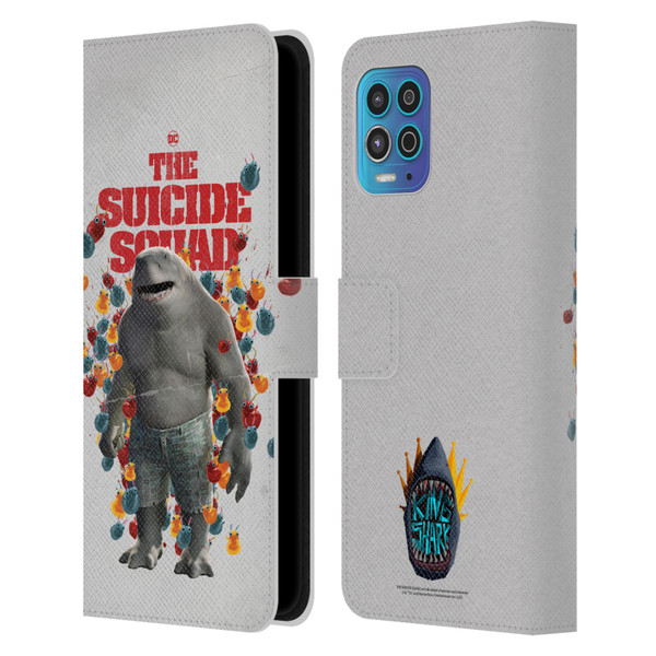 The Suicide Squad 2021 Character Poster King Shark Leather Book Wallet Case Cover For Motorola Moto G100