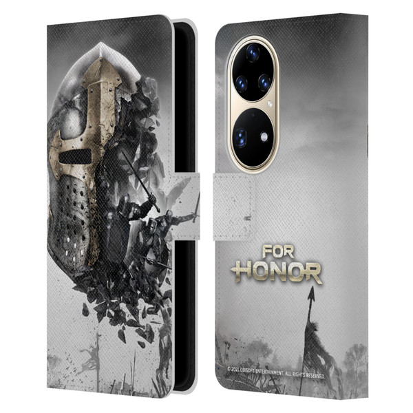 For Honor Key Art Knight Leather Book Wallet Case Cover For Huawei P50 Pro