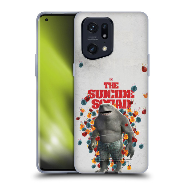 The Suicide Squad 2021 Character Poster King Shark Soft Gel Case for OPPO Find X5 Pro