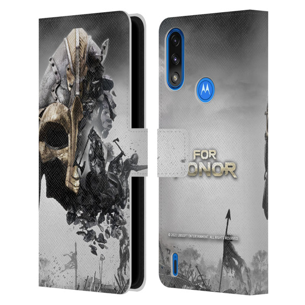 For Honor Key Art Viking Leather Book Wallet Case Cover For Motorola Moto E7 Power / Moto E7i Power