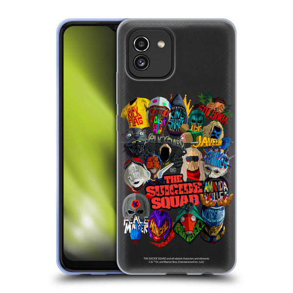 The Suicide Squad 2021 Character Poster Group Head Soft Gel Case for Samsung Galaxy A03 (2021)