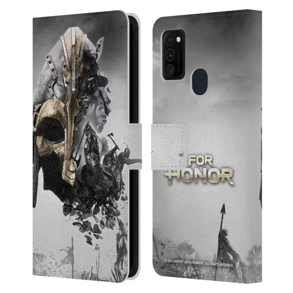 For Honor Key Art Viking Leather Book Wallet Case Cover For Samsung Galaxy M30s (2019)/M21 (2020)