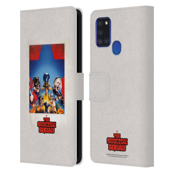 The Suicide Squad 2021 Character Poster Group Leather Book Wallet Case Cover For Samsung Galaxy A21s (2020)