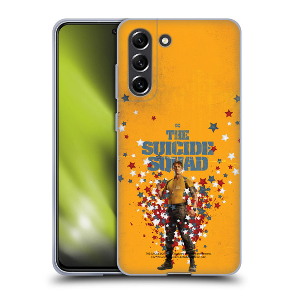 The Suicide Squad 2021 Character Poster Rick Flag Soft Gel Case for Samsung Galaxy S21 FE 5G