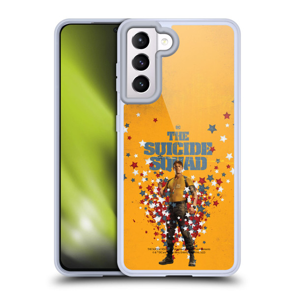 The Suicide Squad 2021 Character Poster Rick Flag Soft Gel Case for Samsung Galaxy S21 5G