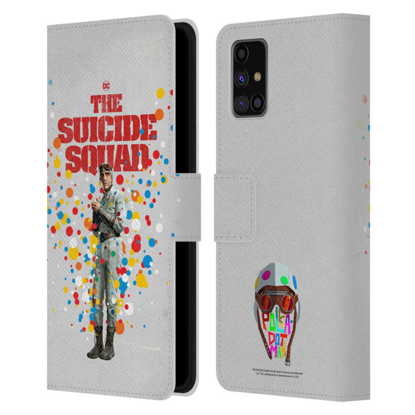 The Suicide Squad 2021 Character Poster Polkadot Man Leather Book Wallet Case Cover For Samsung Galaxy M31s (2020)