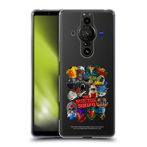 The Suicide Squad 2021 Character Poster Group Head Soft Gel Case for Sony Xperia Pro-I
