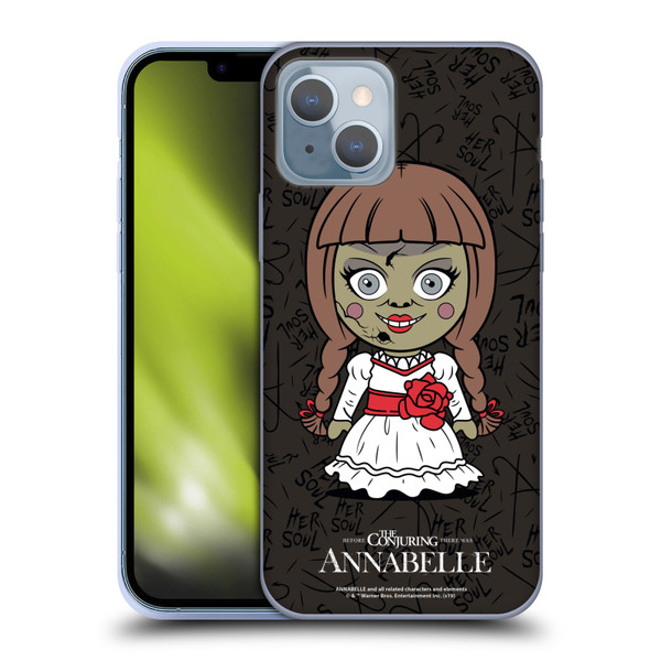 Annabelle Graphics Character Art Soft Gel Case for Apple iPhone 14