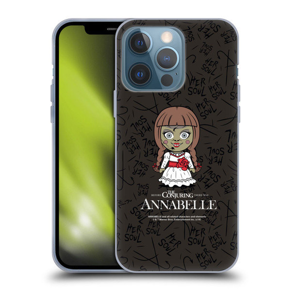 Annabelle Graphics Character Art Soft Gel Case for Apple iPhone 13 Pro