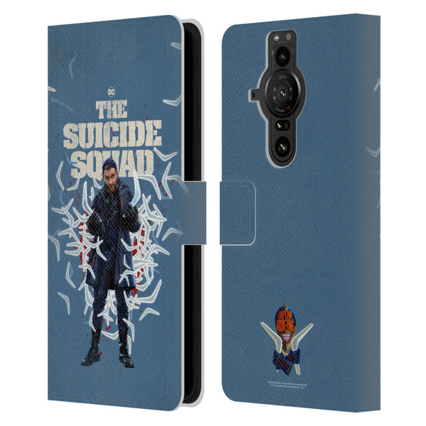 The Suicide Squad 2021 Character Poster Captain Boomerang Leather Book Wallet Case Cover For Sony Xperia Pro-I