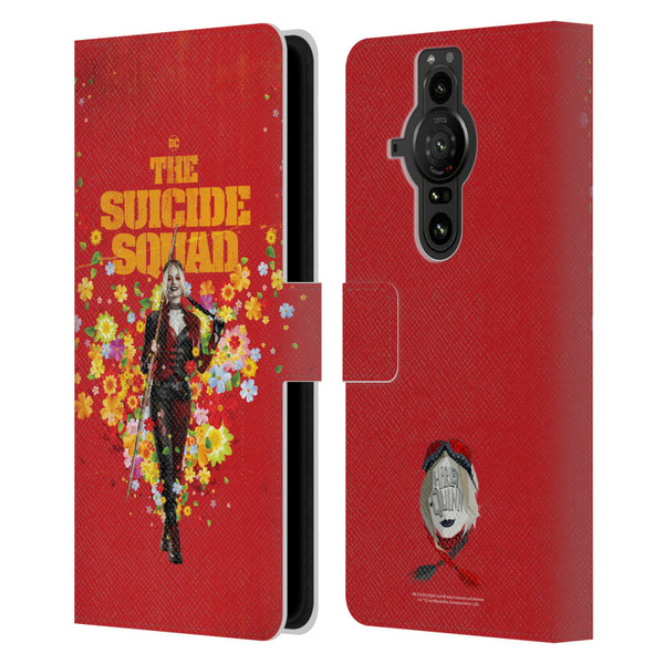 The Suicide Squad 2021 Character Poster Harley Quinn Leather Book Wallet Case Cover For Sony Xperia Pro-I