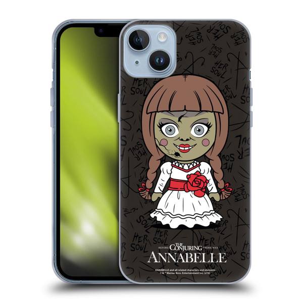 Annabelle Graphics Character Art Soft Gel Case for Apple iPhone 14 Plus