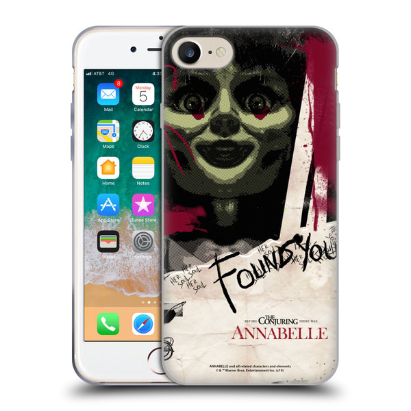 Annabelle Graphics Found You Soft Gel Case for Apple iPhone 7 / 8 / SE 2020 & 2022