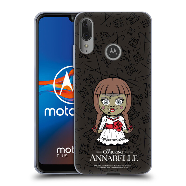 Annabelle Graphics Character Art Soft Gel Case for Motorola Moto E6 Plus