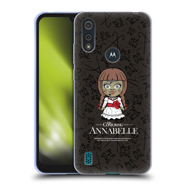 Annabelle Graphics Character Art Soft Gel Case for Motorola Moto E6s (2020)