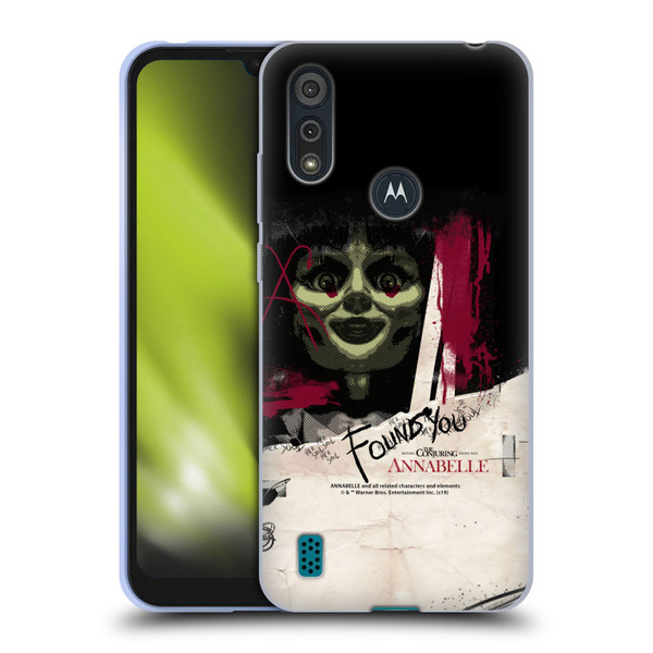 Annabelle Graphics Found You Soft Gel Case for Motorola Moto E6s (2020)