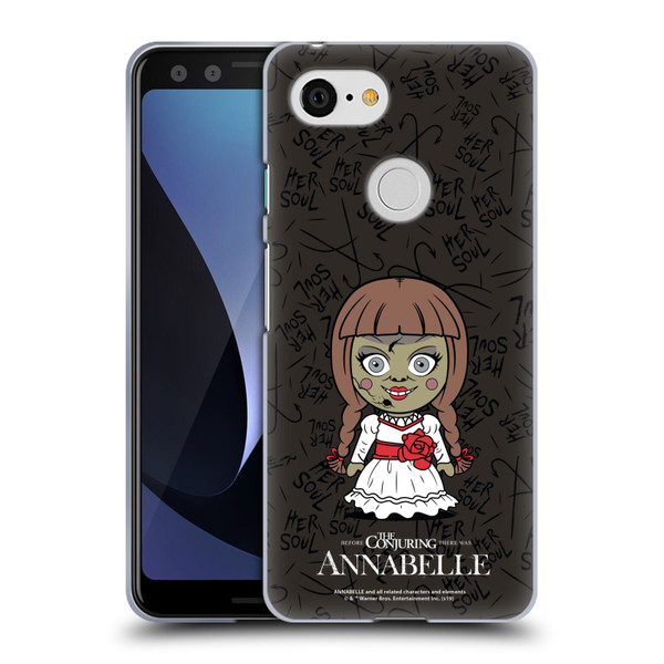 Annabelle Graphics Character Art Soft Gel Case for Google Pixel 3