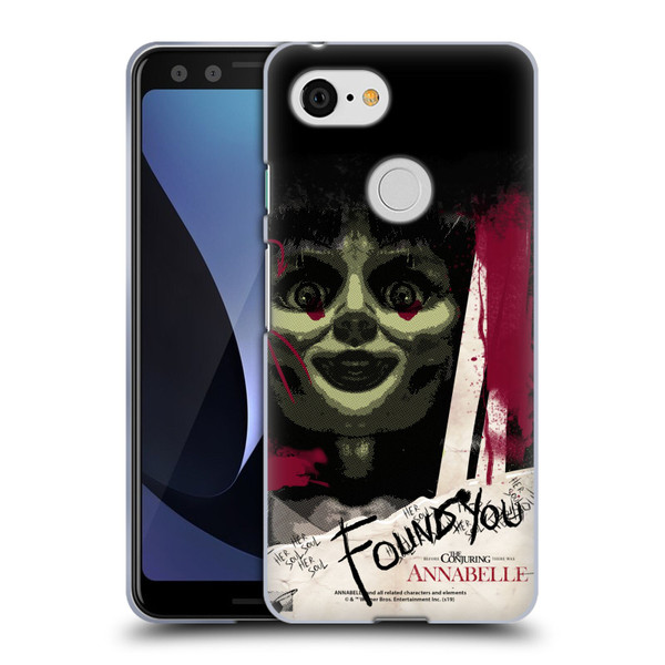 Annabelle Graphics Found You Soft Gel Case for Google Pixel 3