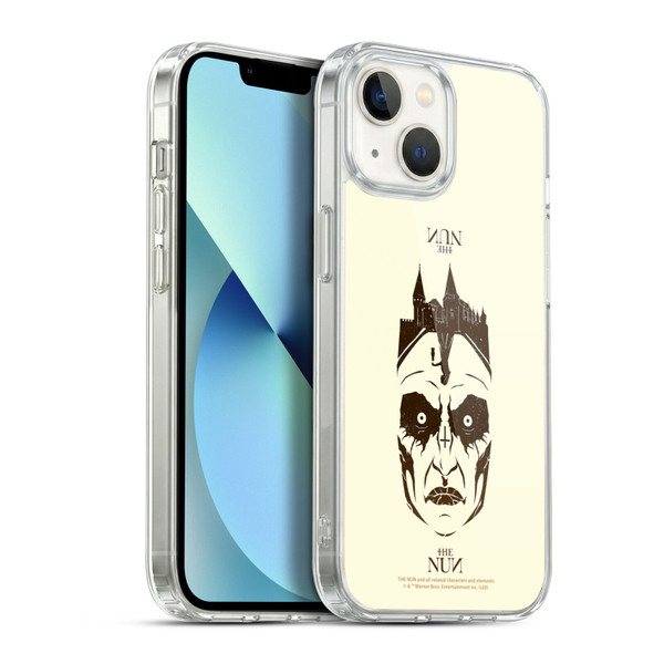 The Nun Valak Graphics Double Exposure 2 Soft Gel Case for Apple iPhone 13
