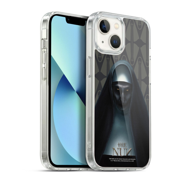 The Nun Valak Graphics Portrait Soft Gel Case for Apple iPhone 13
