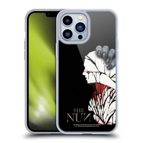 The Nun Valak Graphics Blood Hand Soft Gel Case for Apple iPhone 13 Pro Max