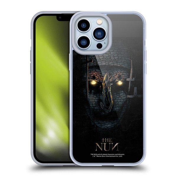 The Nun Valak Graphics Double Exposure Soft Gel Case for Apple iPhone 13 Pro Max