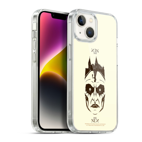 The Nun Valak Graphics Double Exposure 2 Soft Gel Case for Apple iPhone 14