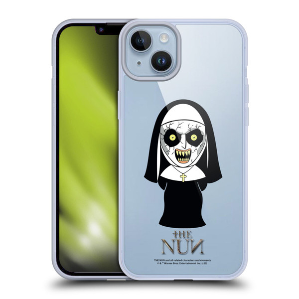 The Nun Valak Graphics Character Soft Gel Case for Apple iPhone 14 Plus & MagSafe