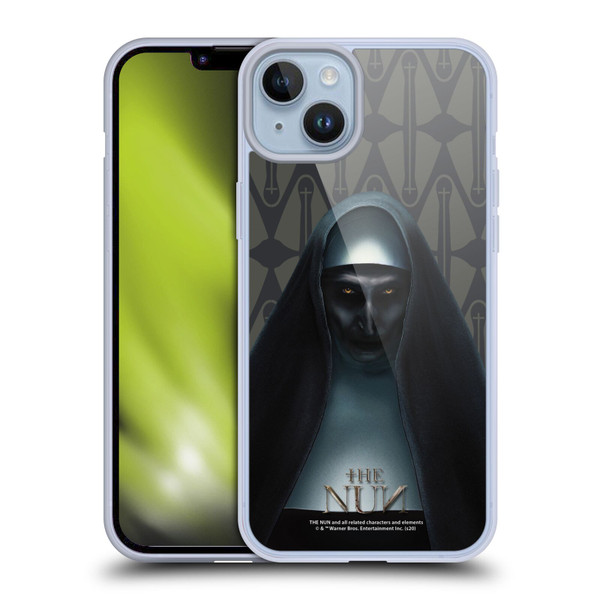 The Nun Valak Graphics Portrait Soft Gel Case for Apple iPhone 14 Plus
