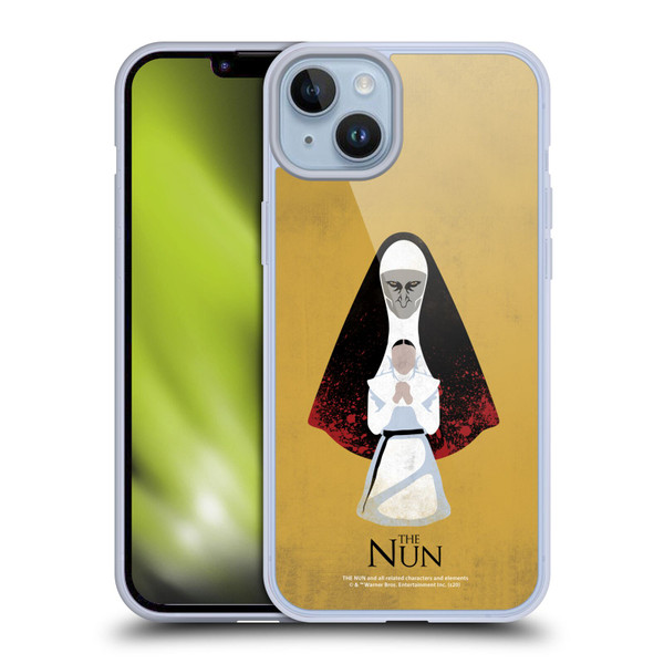 The Nun Valak Graphics Pray Soft Gel Case for Apple iPhone 14 Plus