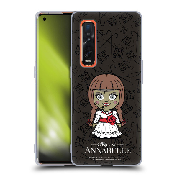 Annabelle Graphics Character Art Soft Gel Case for OPPO Find X2 Pro 5G