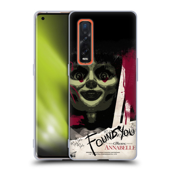 Annabelle Graphics Found You Soft Gel Case for OPPO Find X2 Pro 5G
