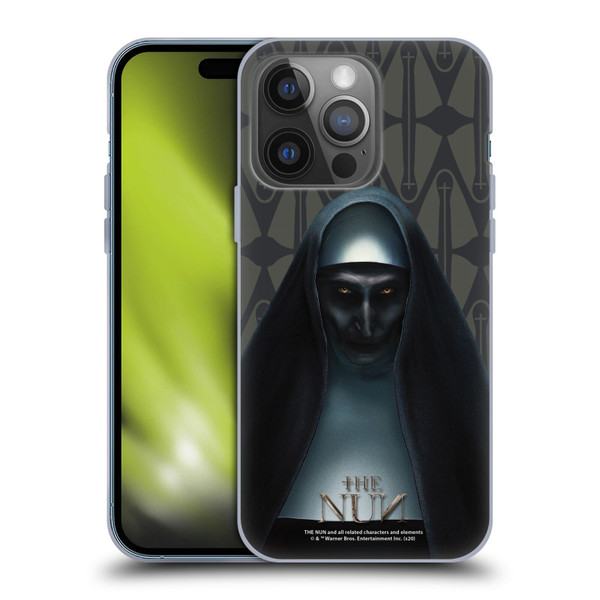The Nun Valak Graphics Portrait Soft Gel Case for Apple iPhone 14 Pro