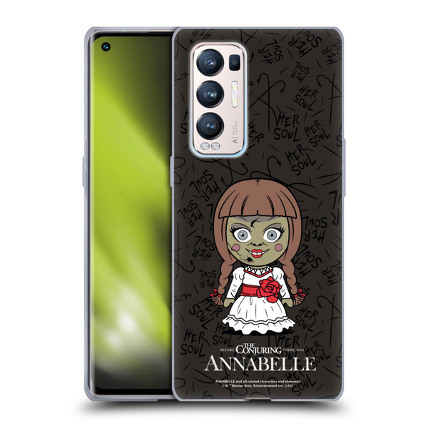 Annabelle Graphics Character Art Soft Gel Case for OPPO Find X3 Neo / Reno5 Pro+ 5G