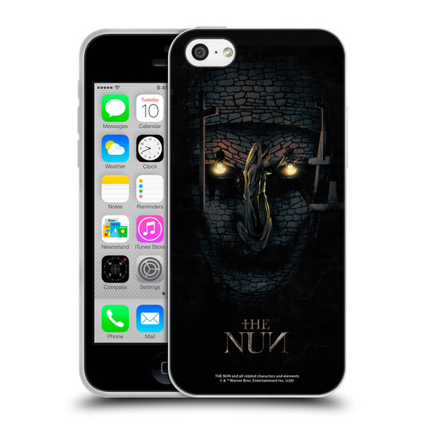 The Nun Valak Graphics Double Exposure Soft Gel Case for Apple iPhone 5c