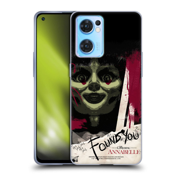 Annabelle Graphics Found You Soft Gel Case for OPPO Reno7 5G / Find X5 Lite