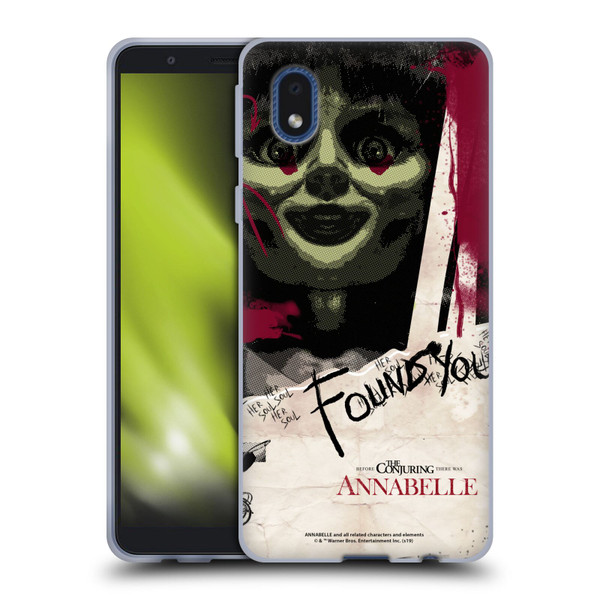 Annabelle Graphics Found You Soft Gel Case for Samsung Galaxy A01 Core (2020)