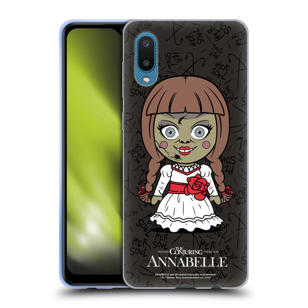 Annabelle Graphics Character Art Soft Gel Case for Samsung Galaxy A02/M02 (2021)