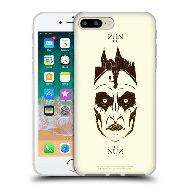 The Nun Valak Graphics Double Exposure 2 Soft Gel Case for Apple iPhone 7 Plus / iPhone 8 Plus