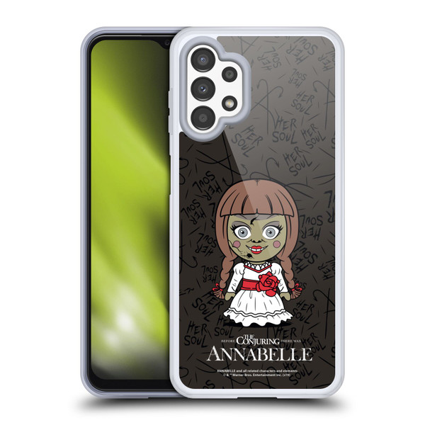Annabelle Graphics Character Art Soft Gel Case for Samsung Galaxy A13 (2022)