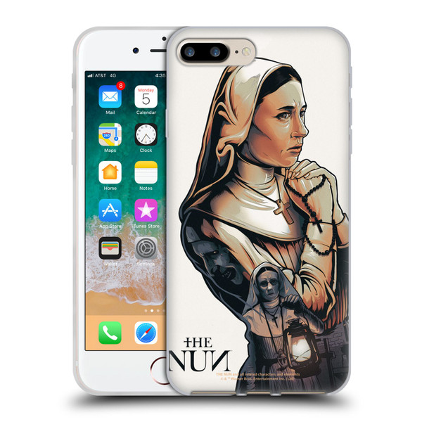 The Nun Valak Graphics Pray 2 Soft Gel Case for Apple iPhone 7 Plus / iPhone 8 Plus