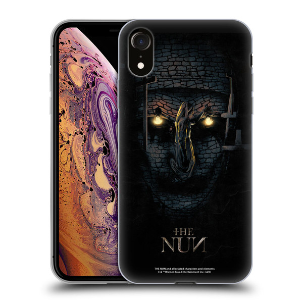The Nun Valak Graphics Double Exposure Soft Gel Case for Apple iPhone XR