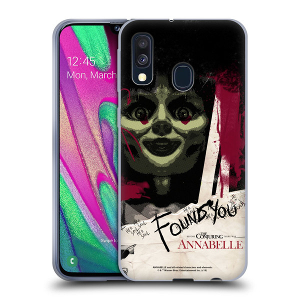 Annabelle Graphics Found You Soft Gel Case for Samsung Galaxy A40 (2019)